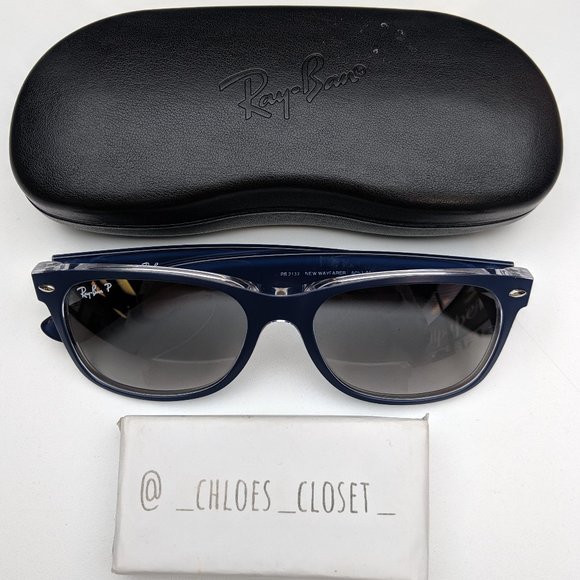 Ray-Ban Blue Sunglasses with Black Lenses - Picture 1 of 15